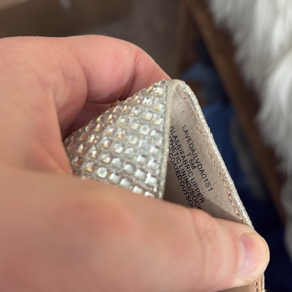 Steve Madden Silver Laveda Crystal Pump In Rhinestone Size 7.5 - Picture 8 of 17